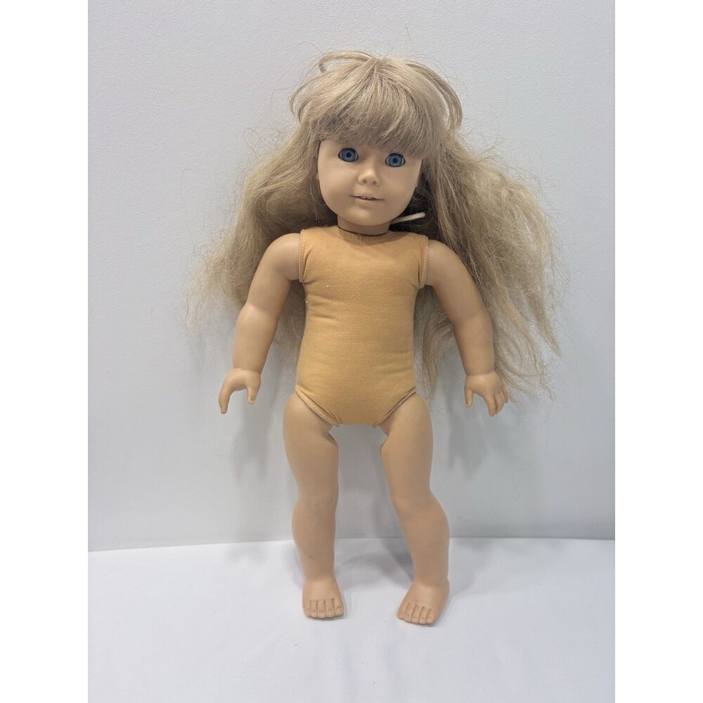 TLC Pleasant Company Kiersten Doll Nude TLC Blonde Hair Blue Eyes American Girl